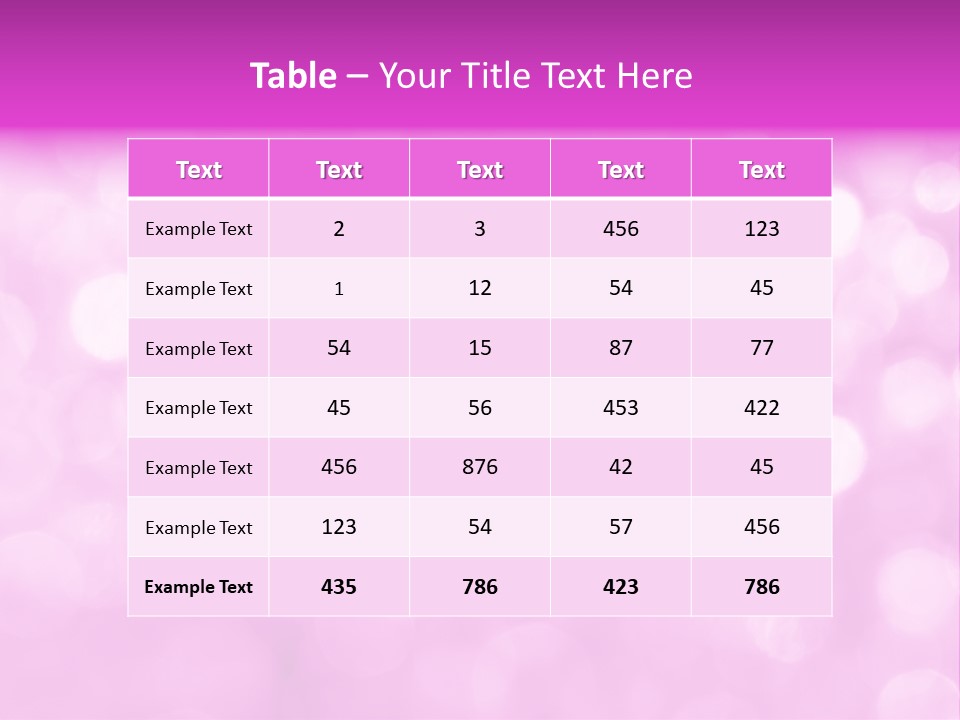 A Pink Background With Lots Of Blurry Lights PowerPoint Template