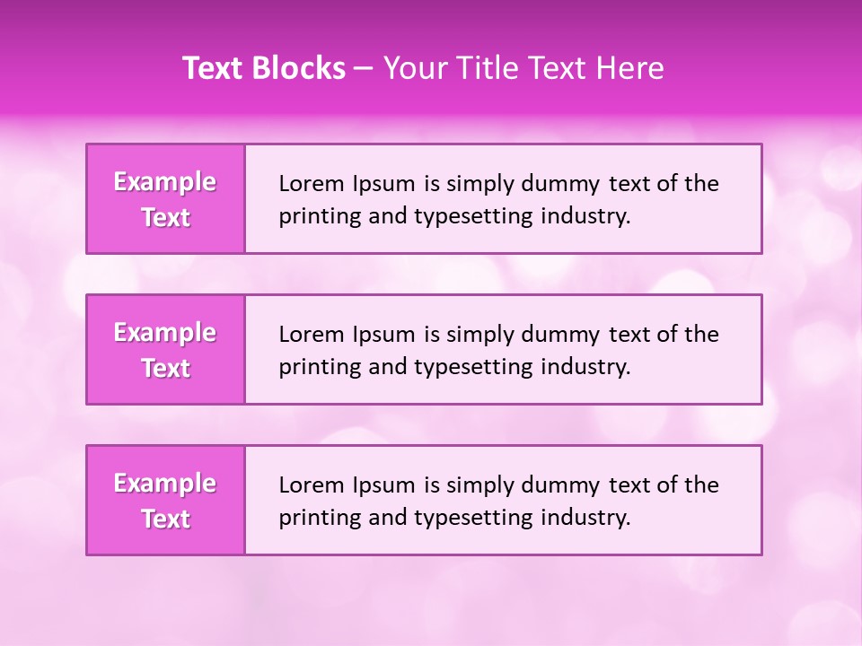 A Pink Background With Lots Of Blurry Lights PowerPoint Template