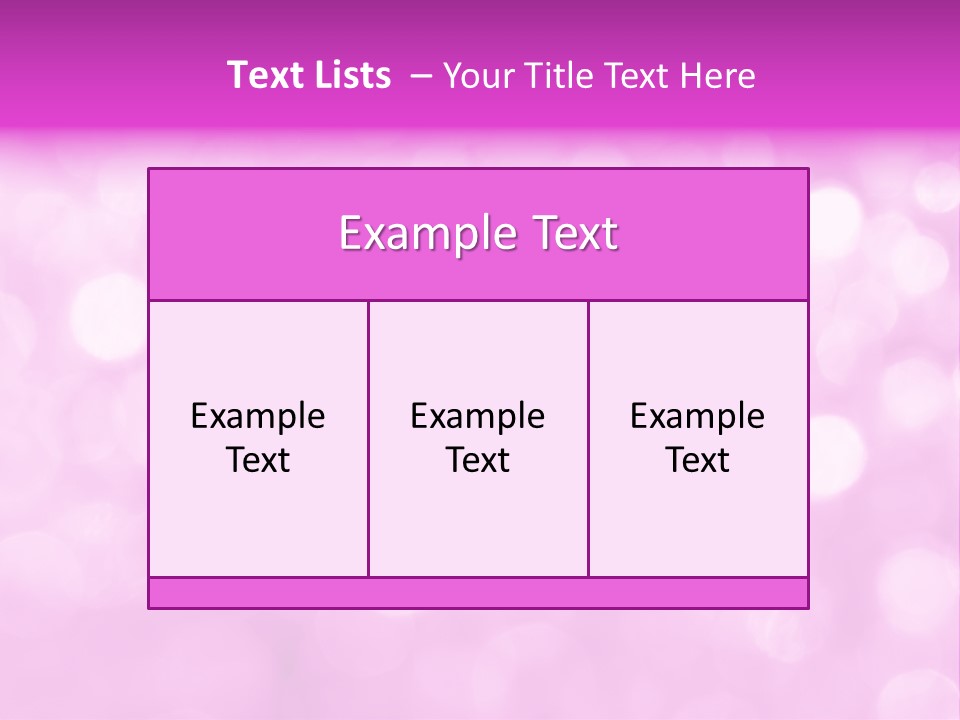 A Pink Background With Lots Of Blurry Lights PowerPoint Template