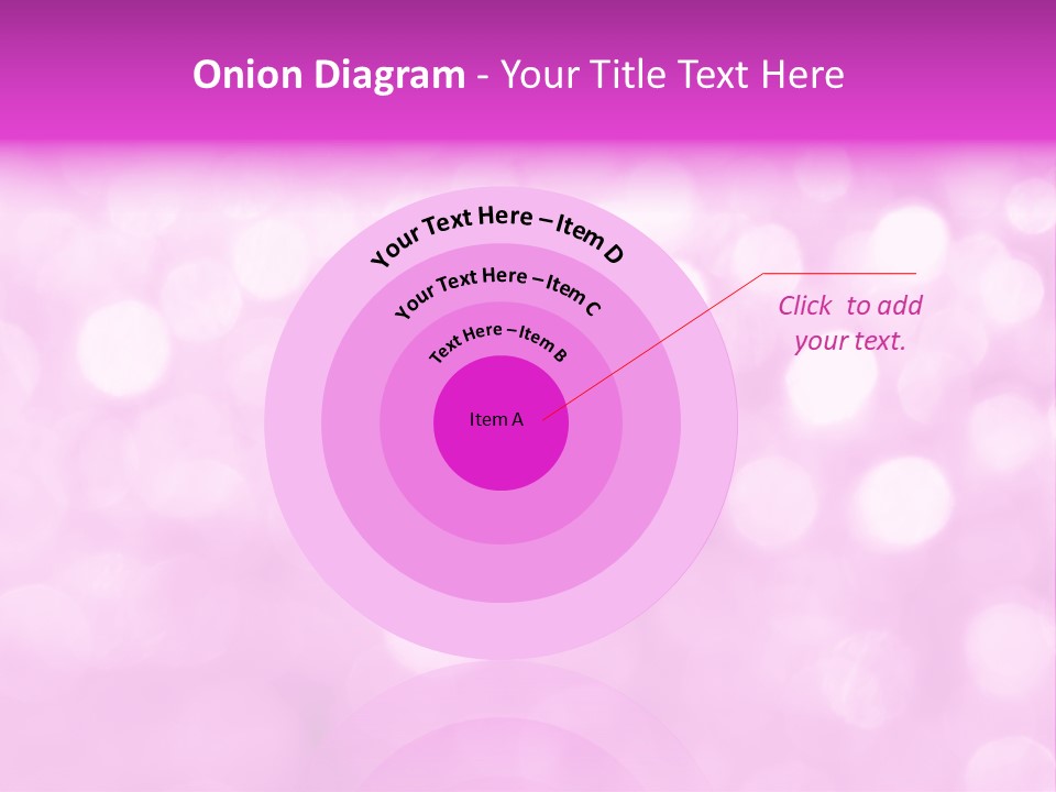 A Pink Background With Lots Of Blurry Lights PowerPoint Template