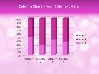 A Pink Background With Lots Of Blurry Lights PowerPoint Template