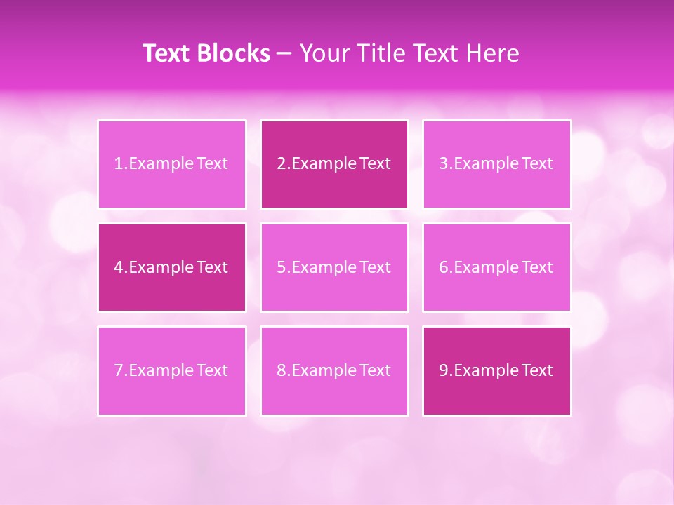 A Pink Background With Lots Of Blurry Lights PowerPoint Template