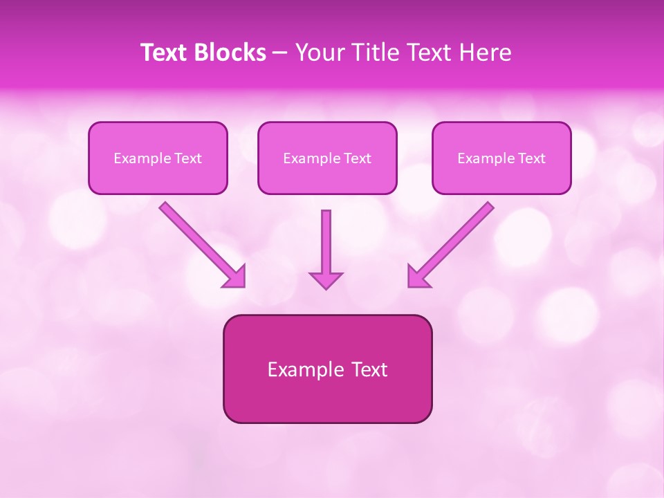 A Pink Background With Lots Of Blurry Lights PowerPoint Template