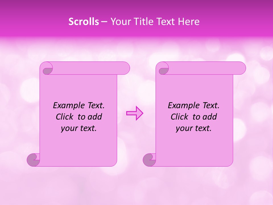 A Pink Background With Lots Of Blurry Lights PowerPoint Template