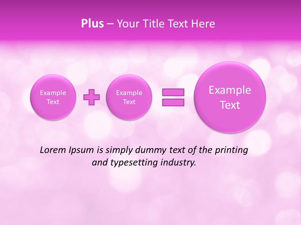 A Pink Background With Lots Of Blurry Lights PowerPoint Template
