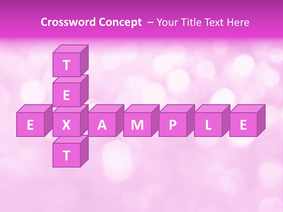 A Pink Background With Lots Of Blurry Lights PowerPoint Template