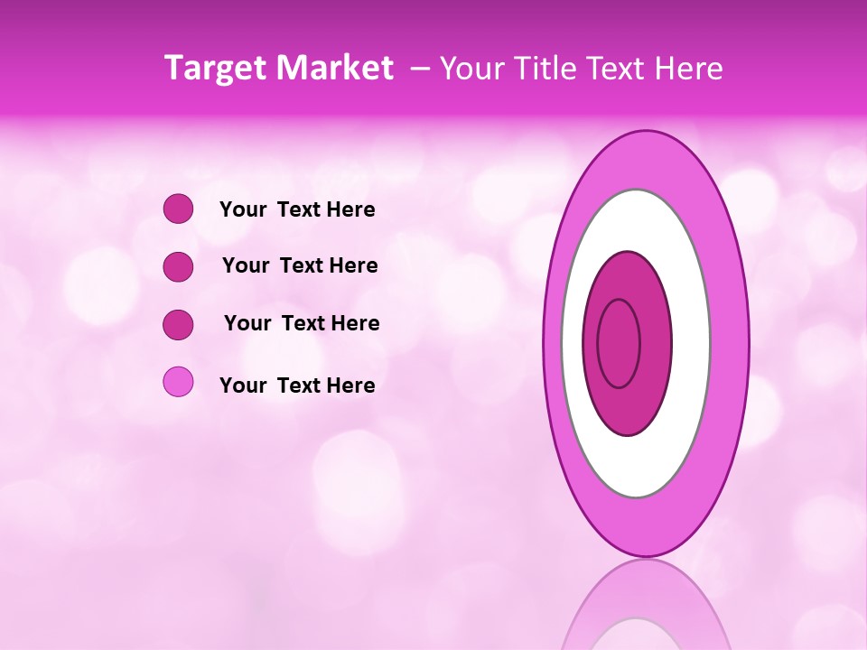 A Pink Background With Lots Of Blurry Lights PowerPoint Template