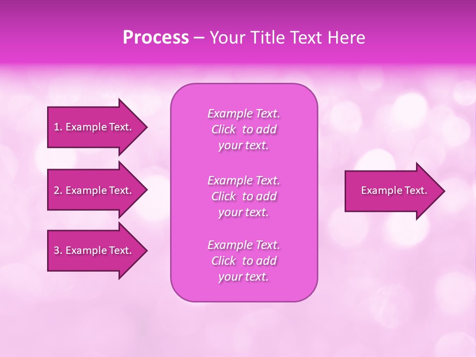 A Pink Background With Lots Of Blurry Lights PowerPoint Template