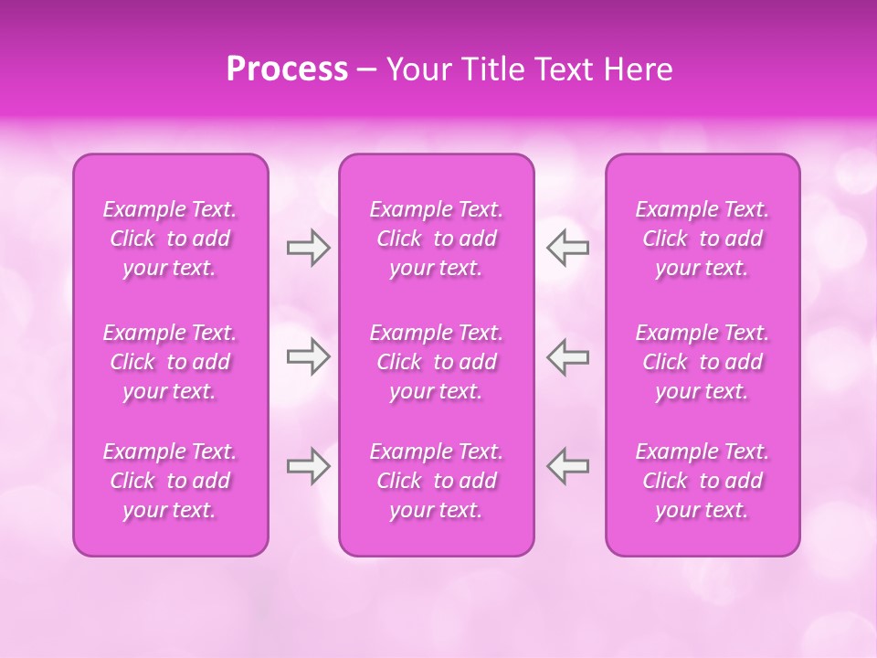 A Pink Background With Lots Of Blurry Lights PowerPoint Template