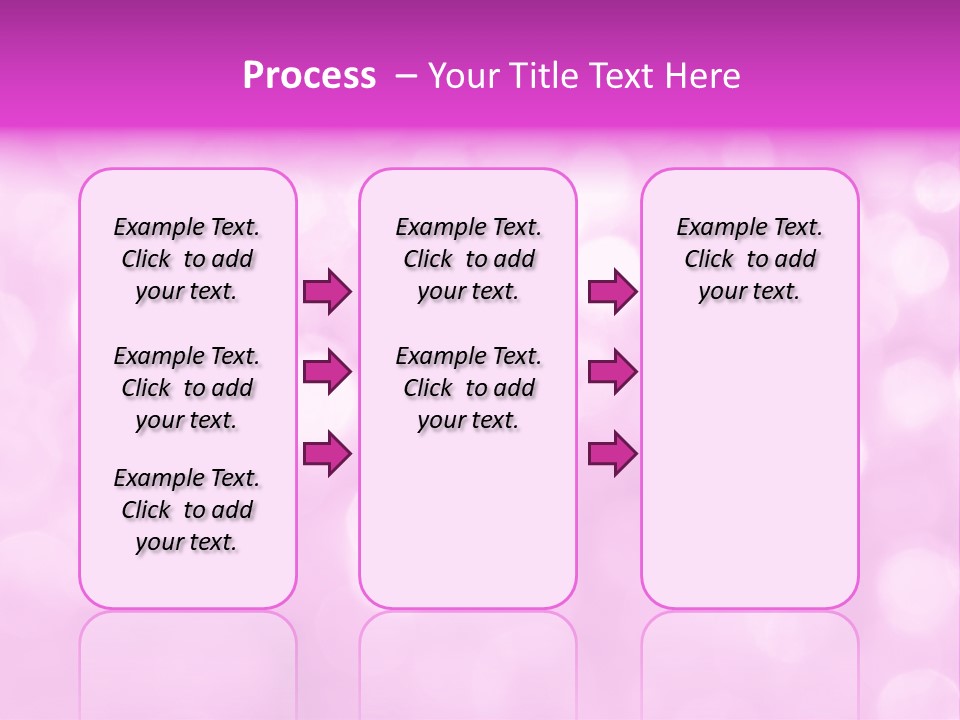 A Pink Background With Lots Of Blurry Lights PowerPoint Template