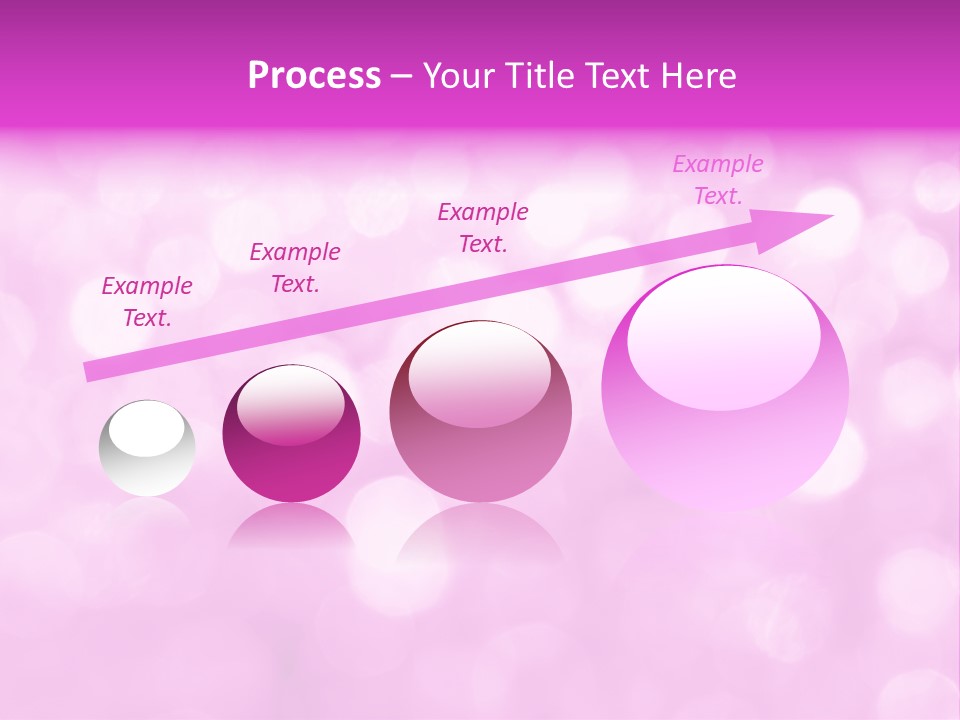 A Pink Background With Lots Of Blurry Lights PowerPoint Template