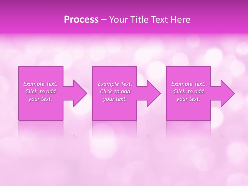 A Pink Background With Lots Of Blurry Lights PowerPoint Template