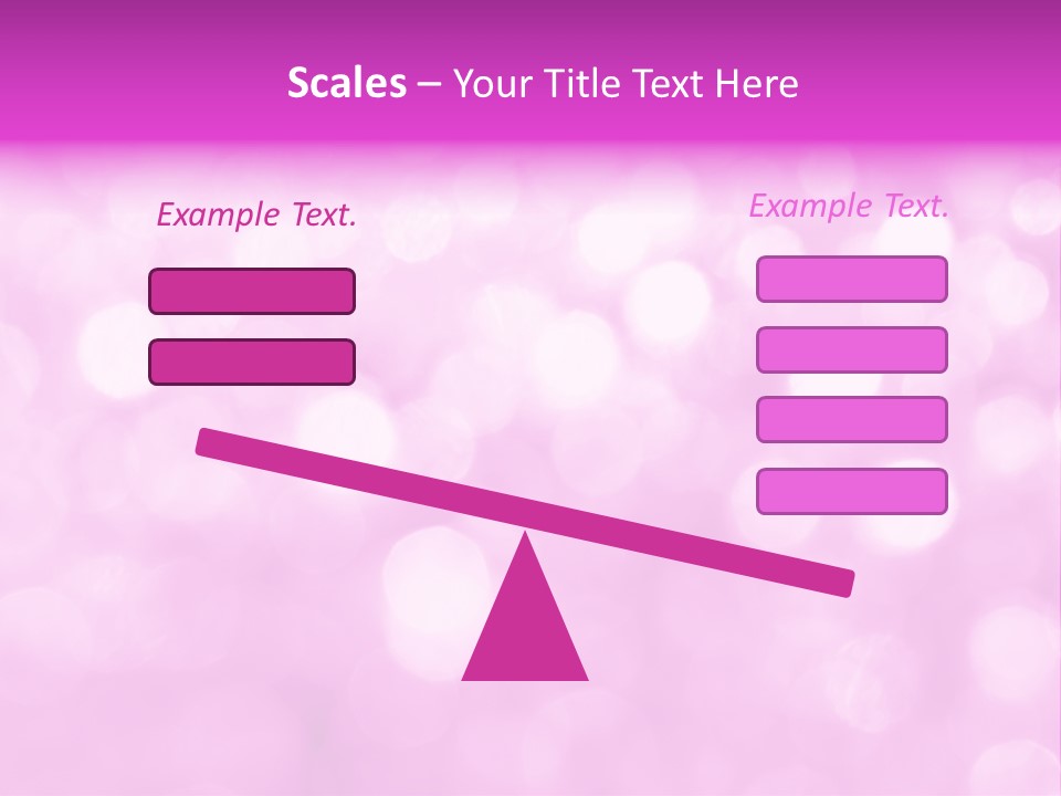 A Pink Background With Lots Of Blurry Lights PowerPoint Template