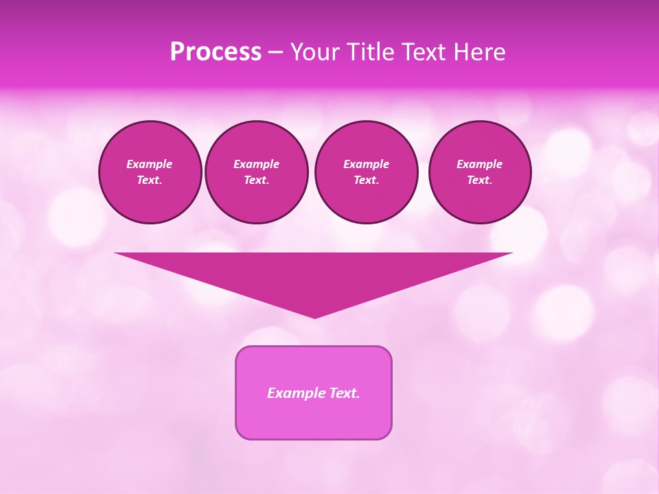 A Pink Background With Lots Of Blurry Lights PowerPoint Template