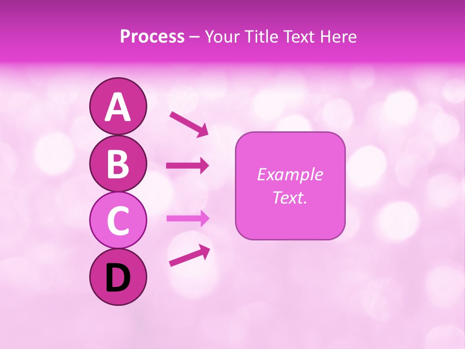 A Pink Background With Lots Of Blurry Lights PowerPoint Template