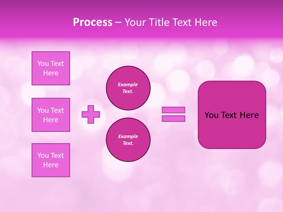 A Pink Background With Lots Of Blurry Lights PowerPoint Template