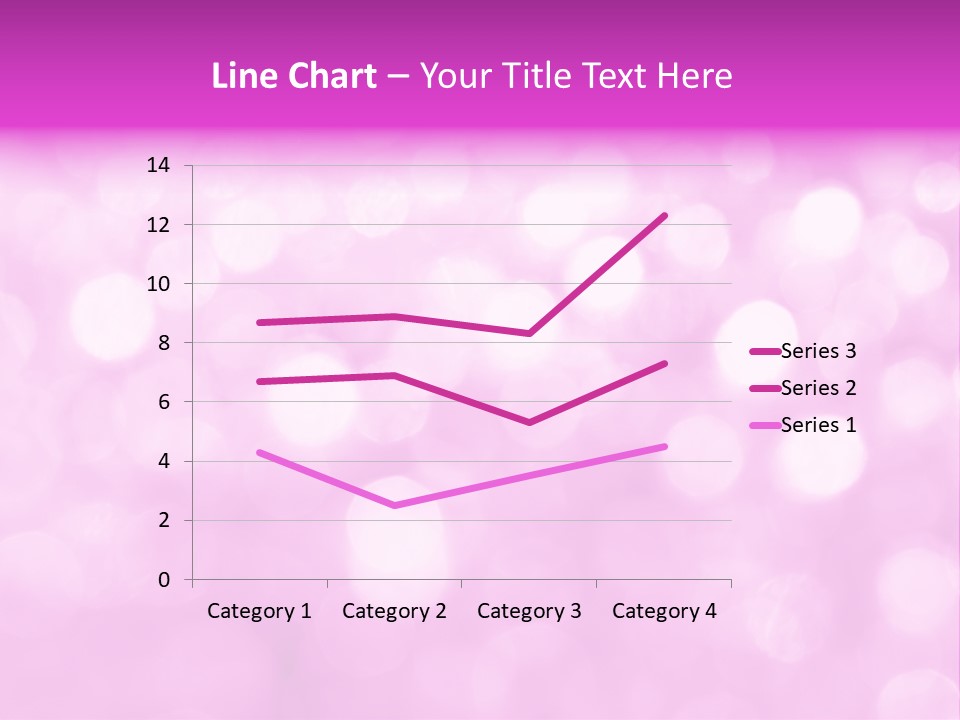 A Pink Background With Lots Of Blurry Lights PowerPoint Template