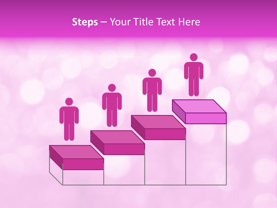 A Pink Background With Lots Of Blurry Lights PowerPoint Template