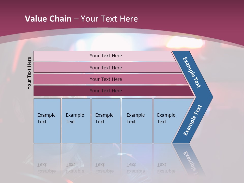 A Man Driving A Car With A Red Light In The Background PowerPoint Template