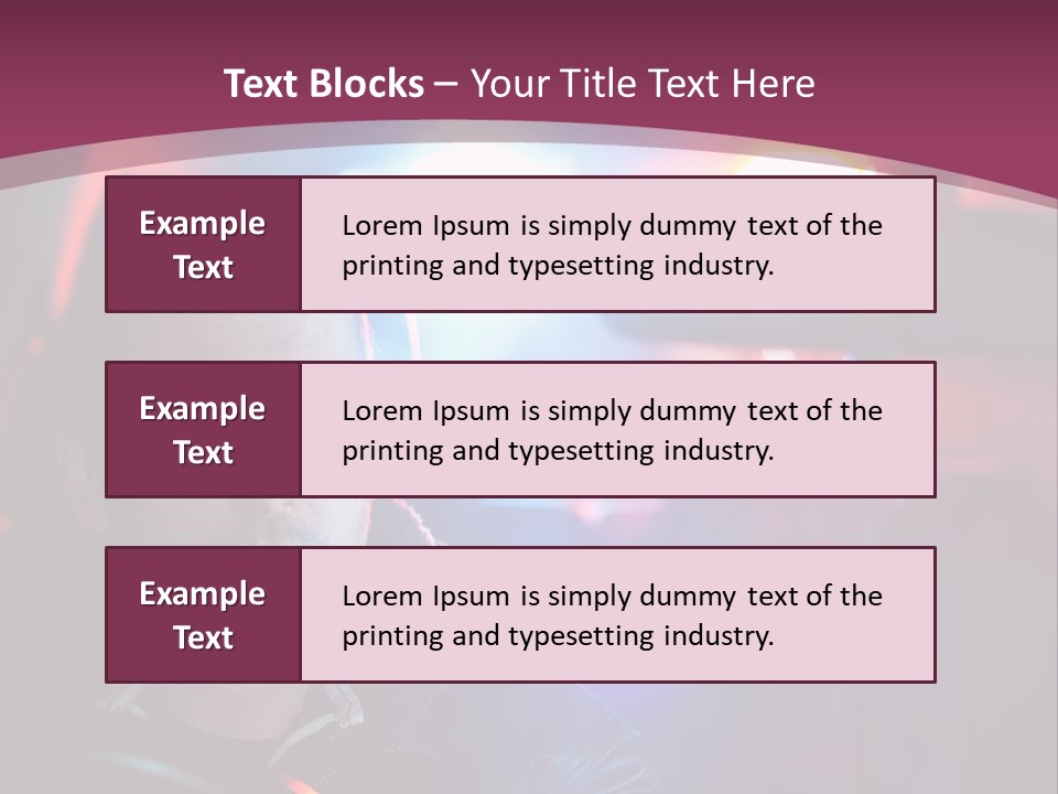 A Man Driving A Car With A Red Light In The Background PowerPoint Template