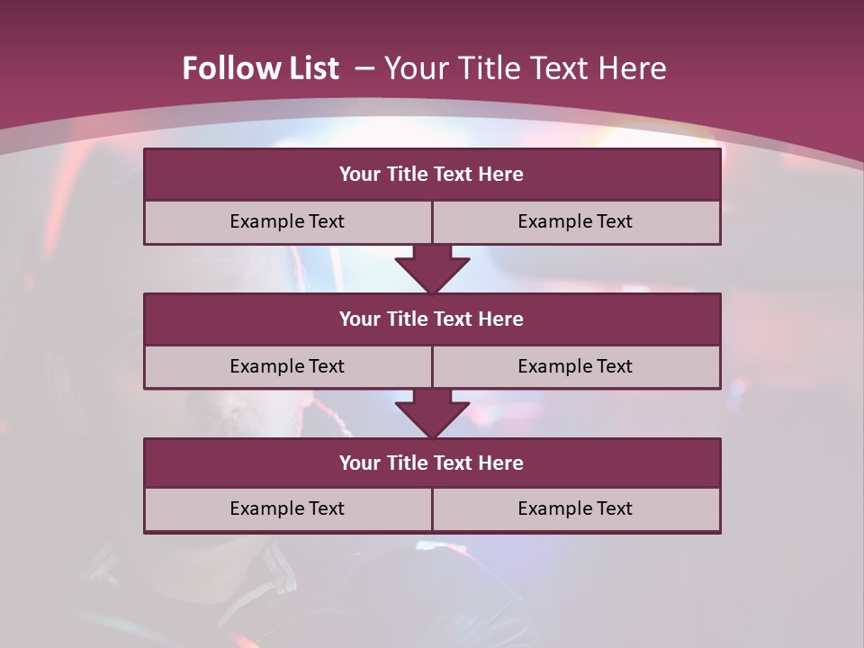 A Man Driving A Car With A Red Light In The Background PowerPoint Template