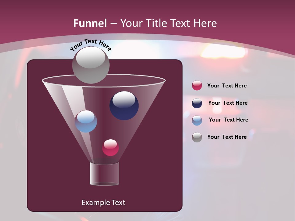 A Man Driving A Car With A Red Light In The Background PowerPoint Template