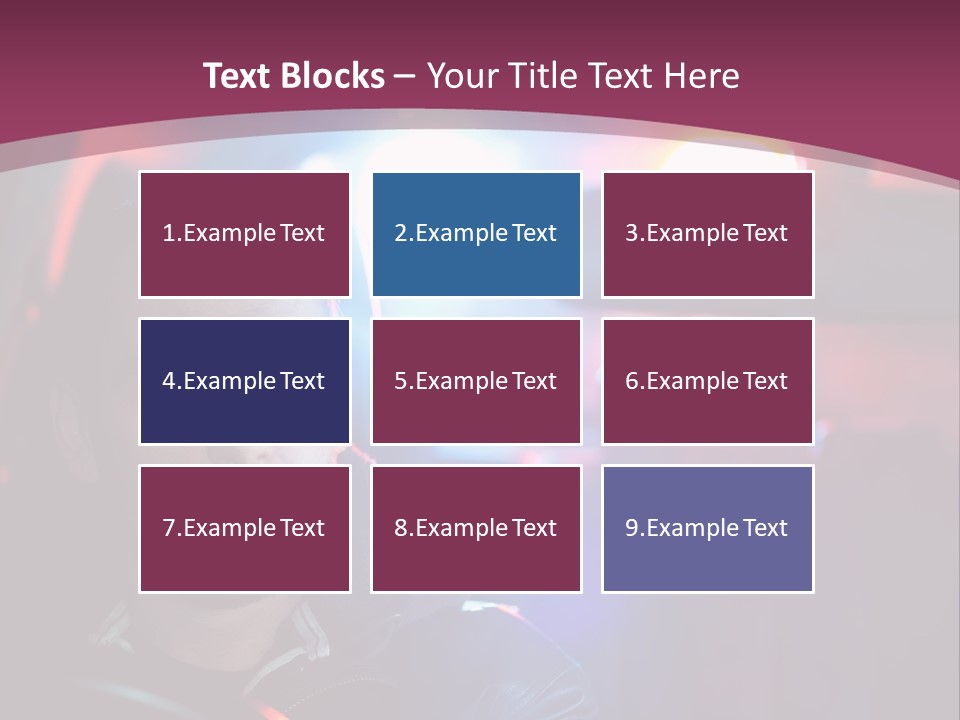 A Man Driving A Car With A Red Light In The Background PowerPoint Template