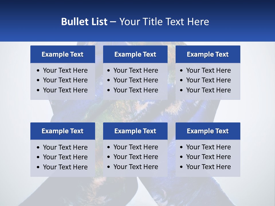 A Person's Hands Are Covered In A Blue And Green Paint PowerPoint Template