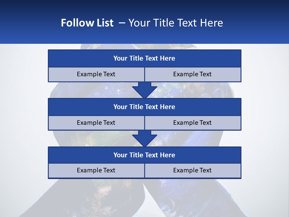 A Person's Hands Are Covered In A Blue And Green Paint PowerPoint Template