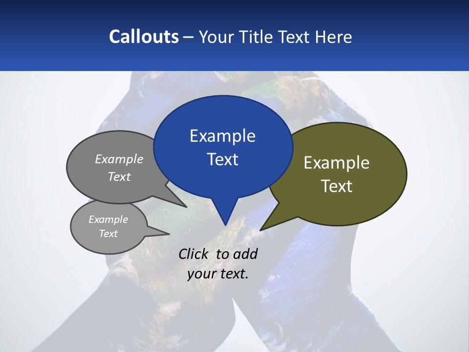 A Person's Hands Are Covered In A Blue And Green Paint PowerPoint Template