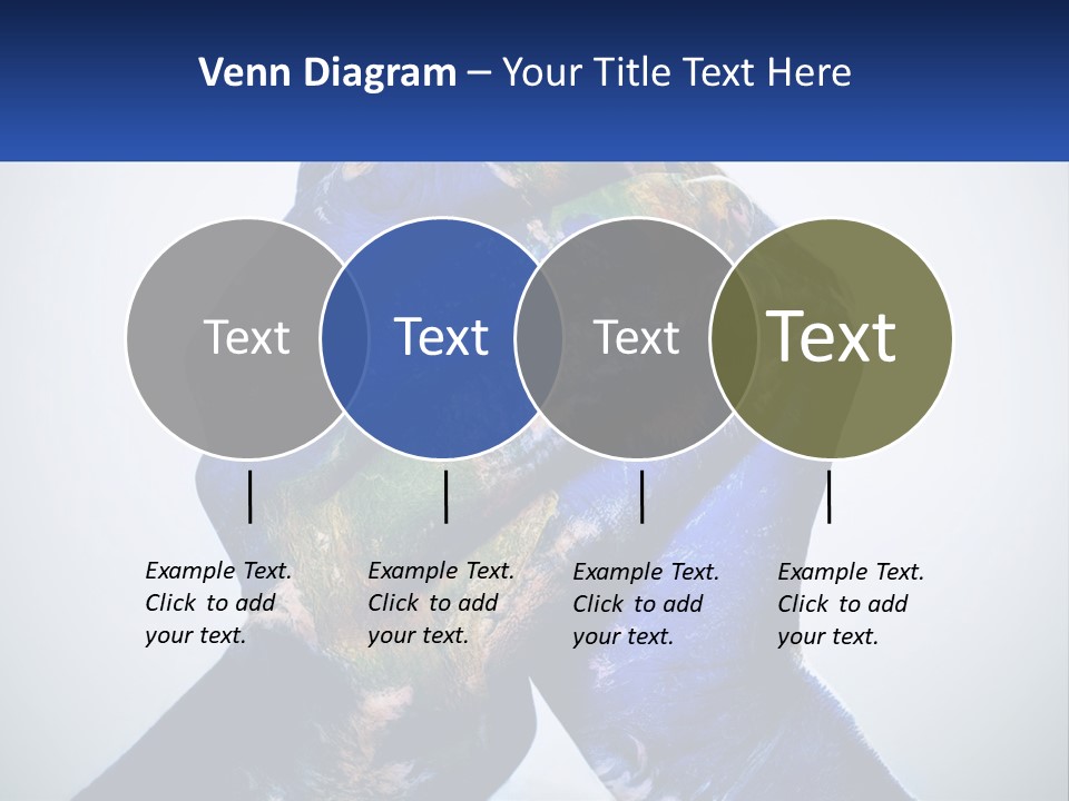 A Person's Hands Are Covered In A Blue And Green Paint PowerPoint Template