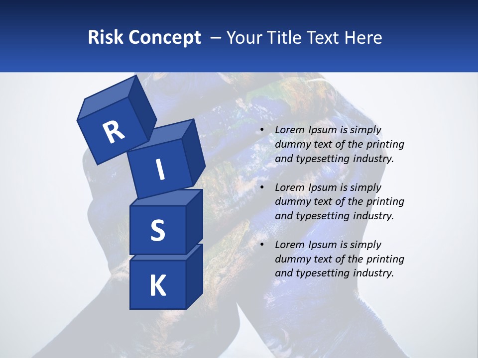 A Person's Hands Are Covered In A Blue And Green Paint PowerPoint Template