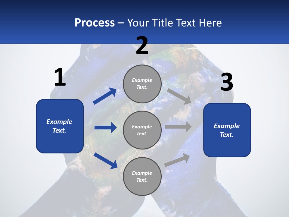 A Person's Hands Are Covered In A Blue And Green Paint PowerPoint Template