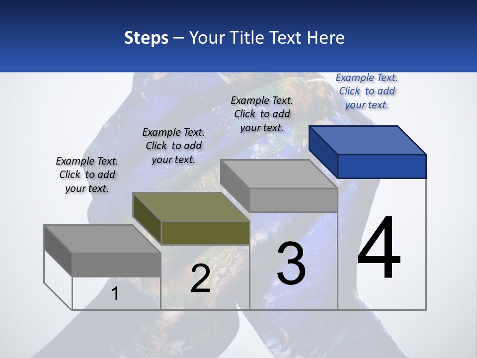 A Person's Hands Are Covered In A Blue And Green Paint PowerPoint Template