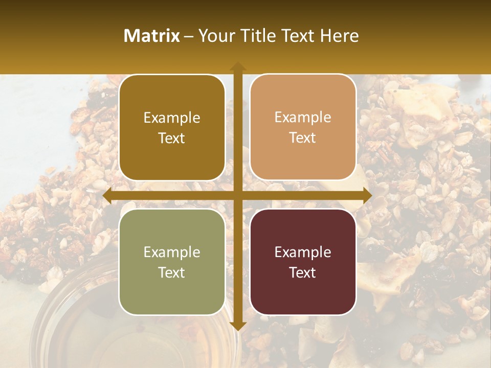 A Bowl Of Granola Next To A Jar Of Fruit PowerPoint Template