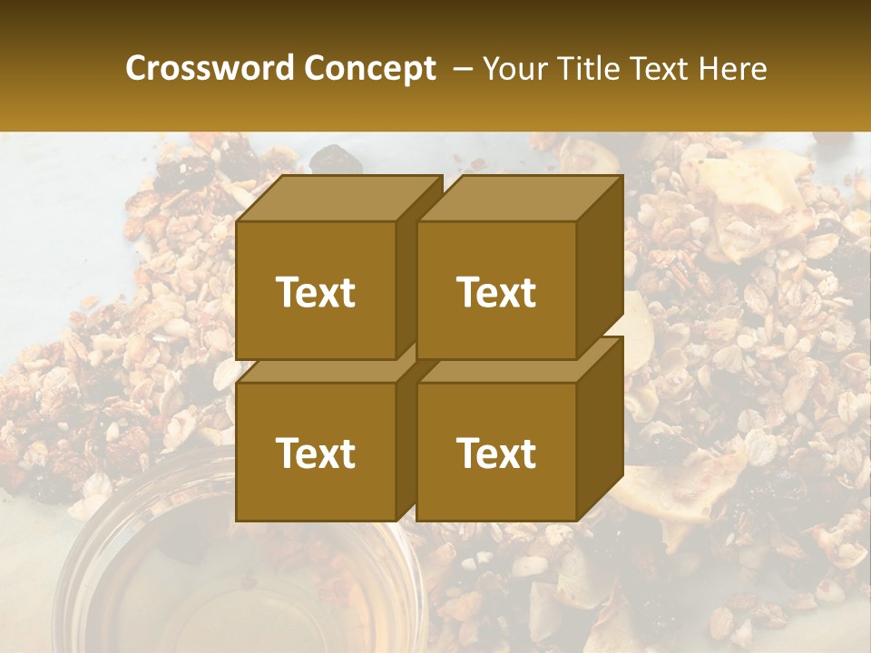 A Bowl Of Granola Next To A Jar Of Fruit PowerPoint Template