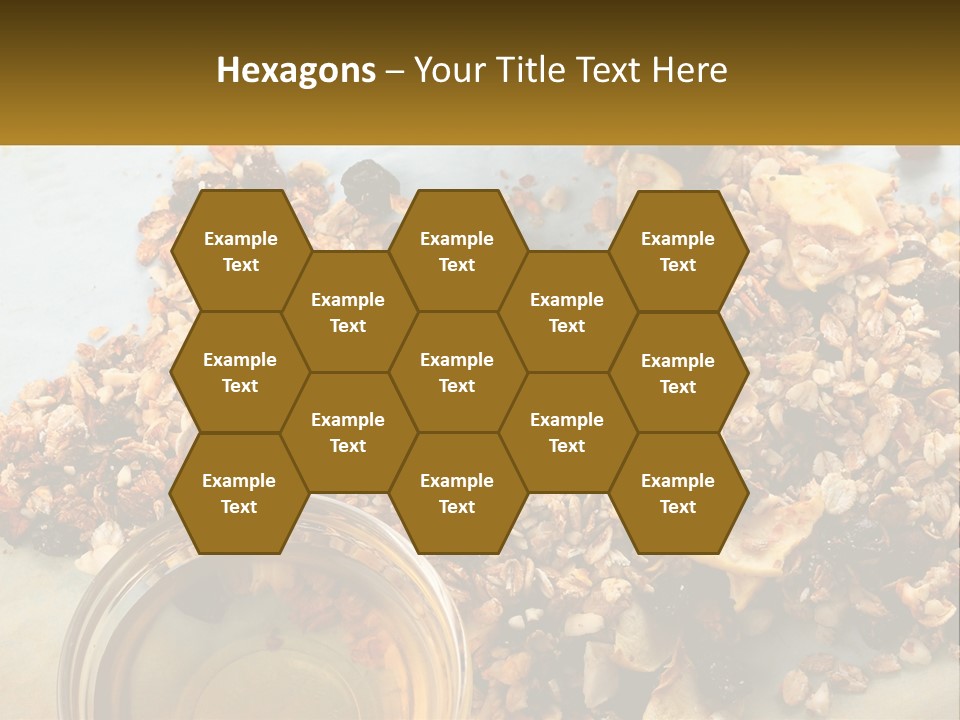 A Bowl Of Granola Next To A Jar Of Fruit PowerPoint Template