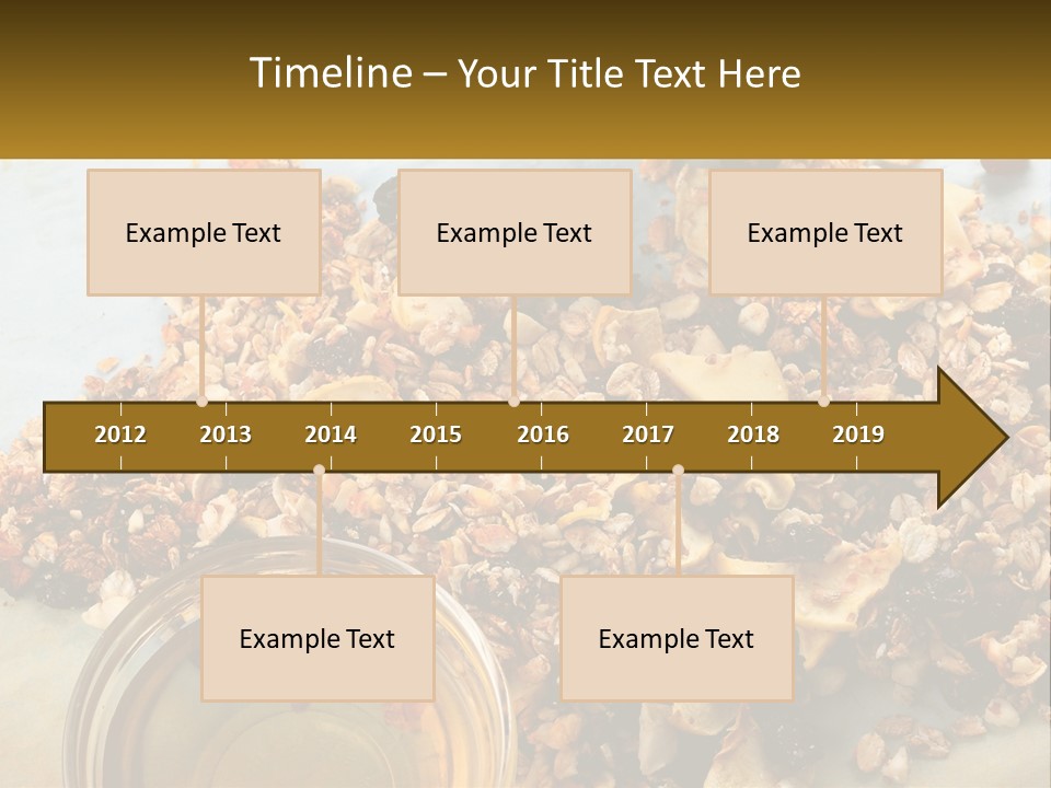 A Bowl Of Granola Next To A Jar Of Fruit PowerPoint Template