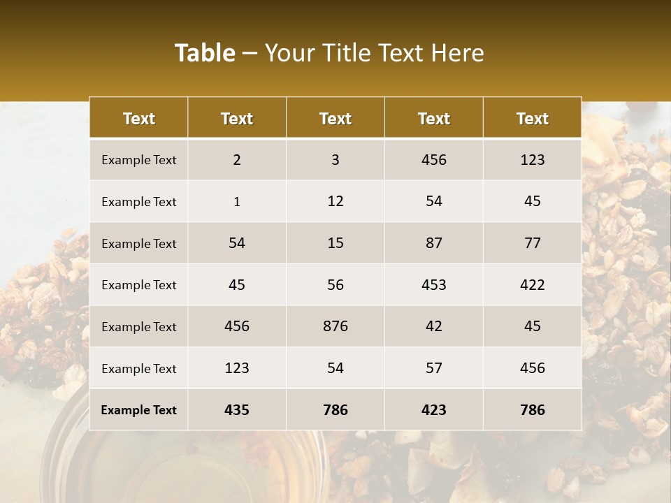 A Bowl Of Granola Next To A Jar Of Fruit PowerPoint Template