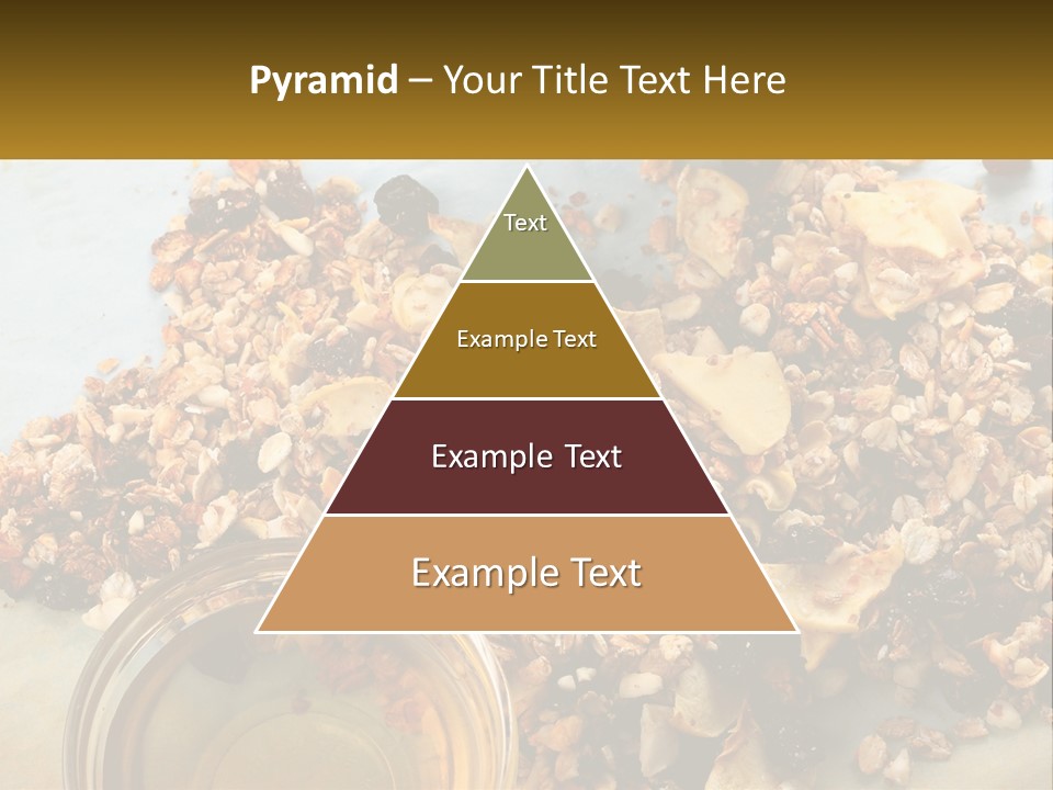 A Bowl Of Granola Next To A Jar Of Fruit PowerPoint Template