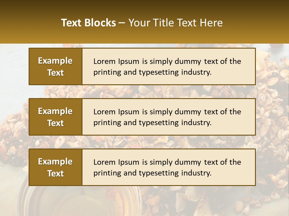 A Bowl Of Granola Next To A Jar Of Fruit PowerPoint Template
