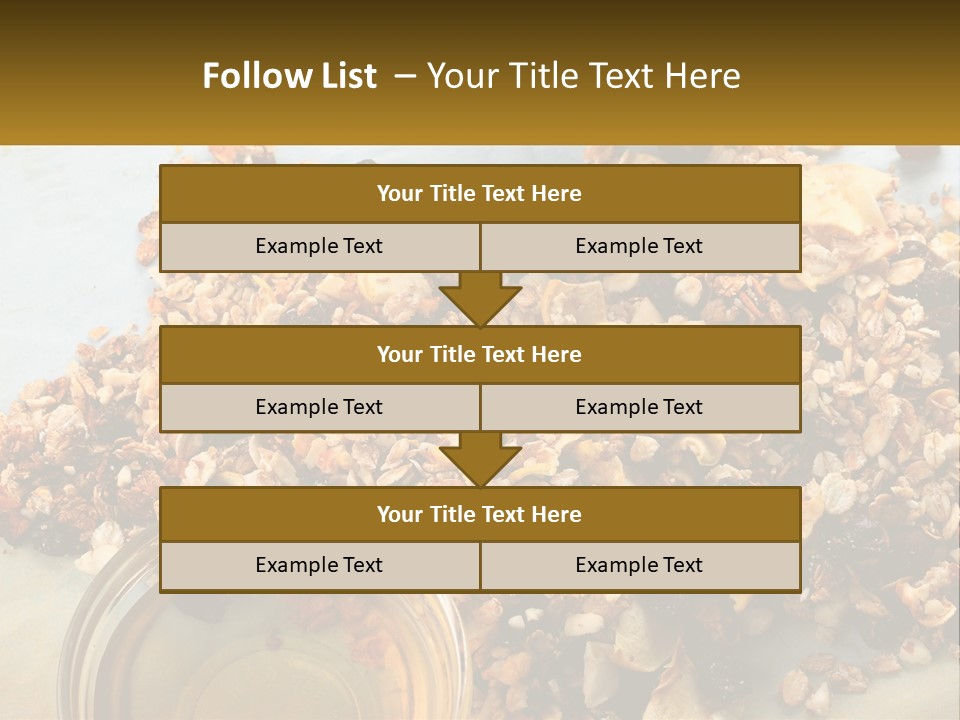 A Bowl Of Granola Next To A Jar Of Fruit PowerPoint Template