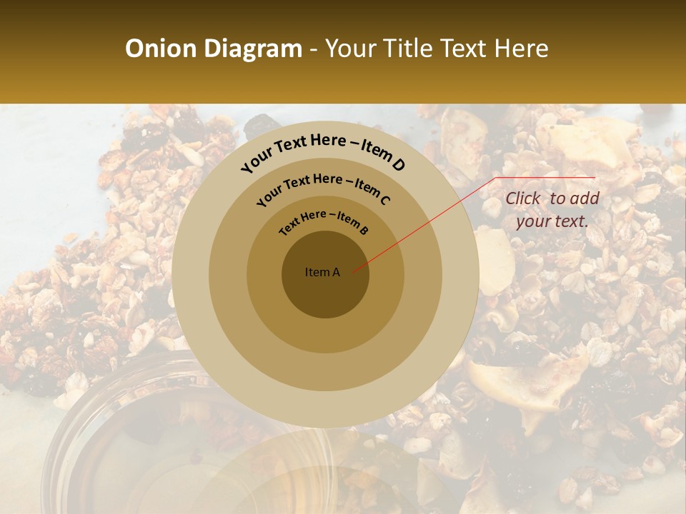 A Bowl Of Granola Next To A Jar Of Fruit PowerPoint Template