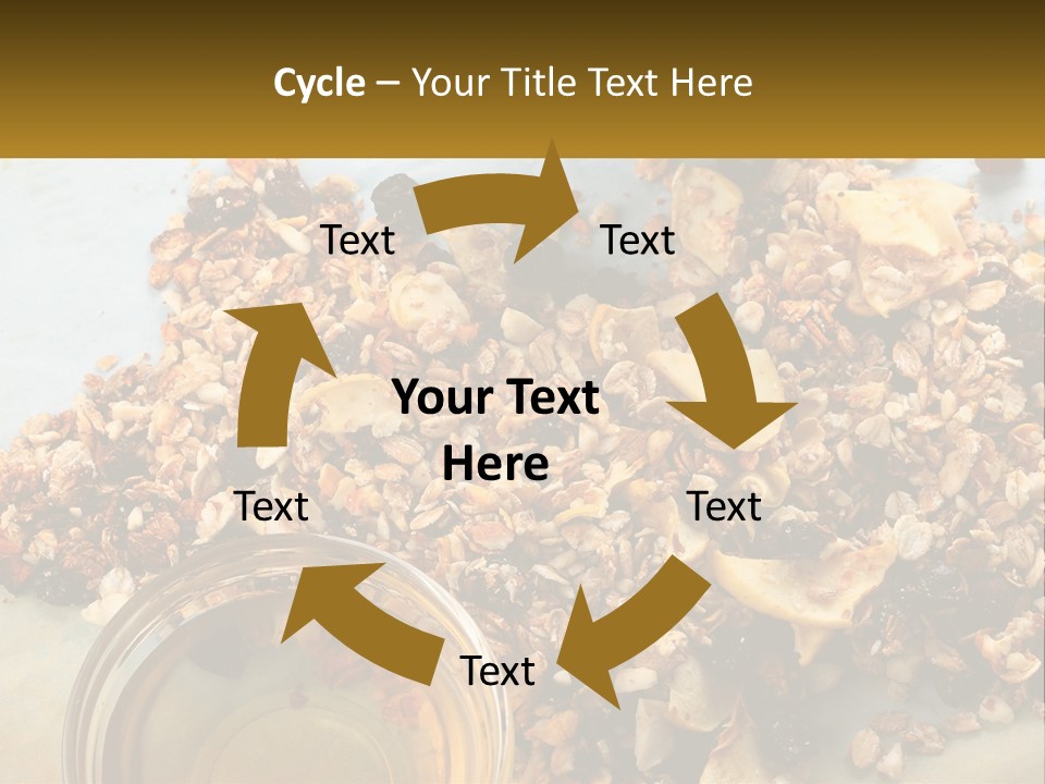 A Bowl Of Granola Next To A Jar Of Fruit PowerPoint Template