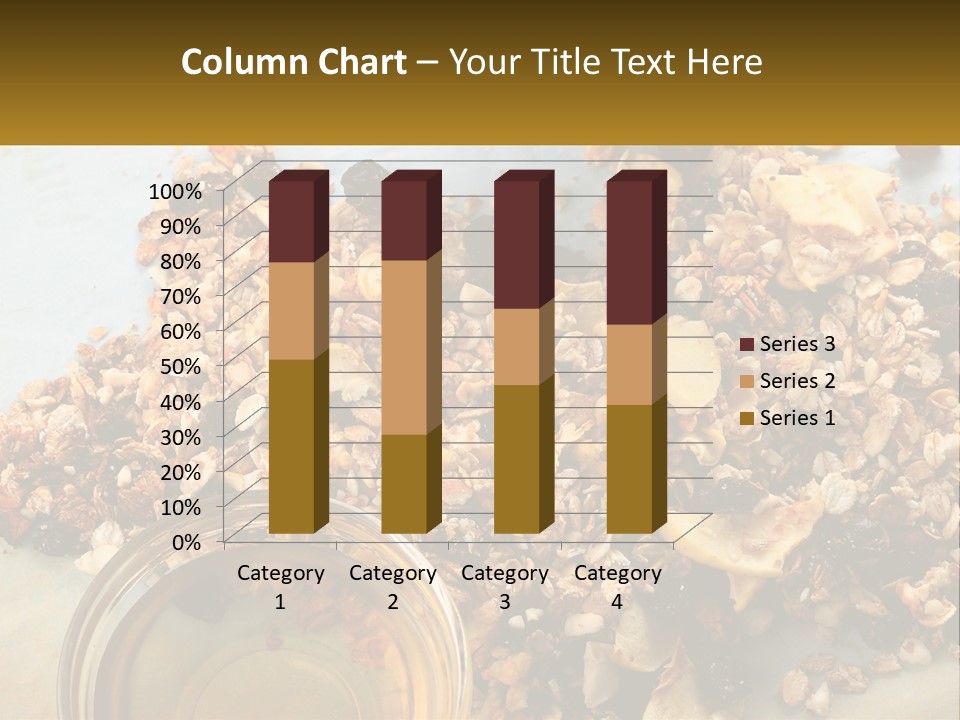 A Bowl Of Granola Next To A Jar Of Fruit PowerPoint Template
