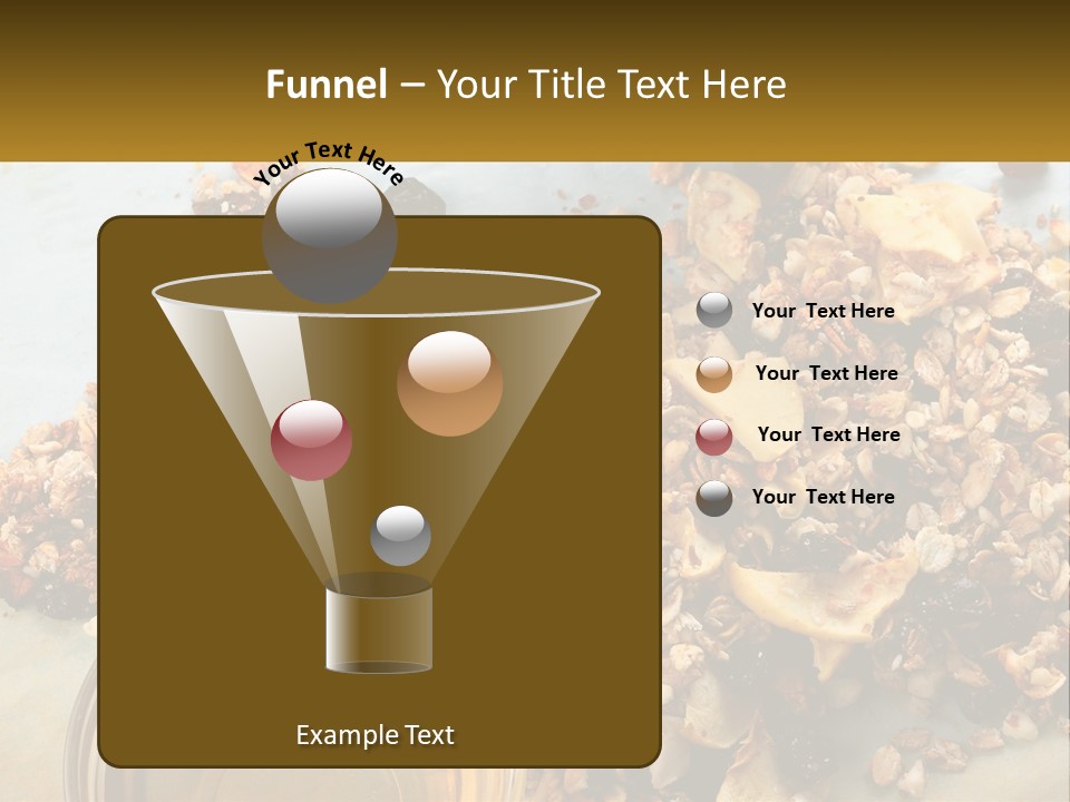 A Bowl Of Granola Next To A Jar Of Fruit PowerPoint Template