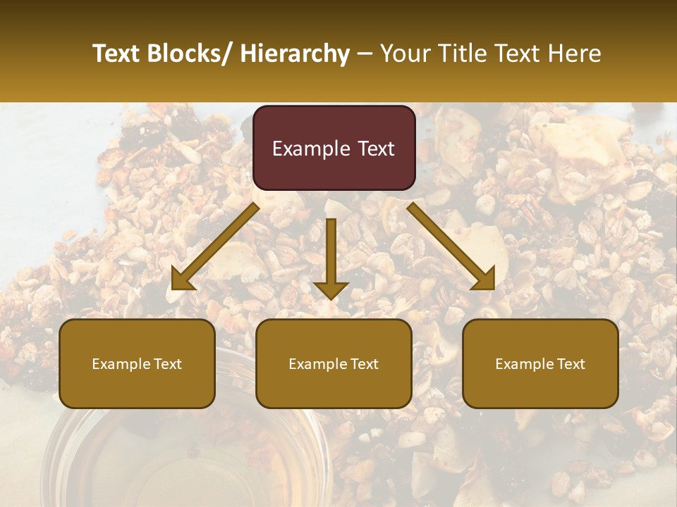 A Bowl Of Granola Next To A Jar Of Fruit PowerPoint Template