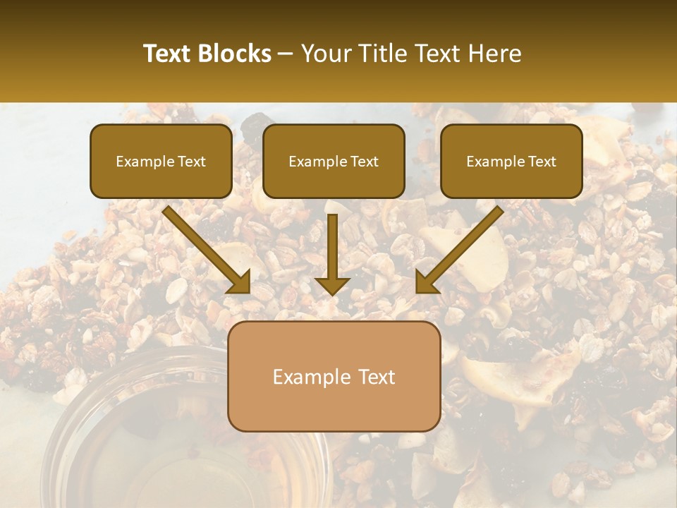 A Bowl Of Granola Next To A Jar Of Fruit PowerPoint Template