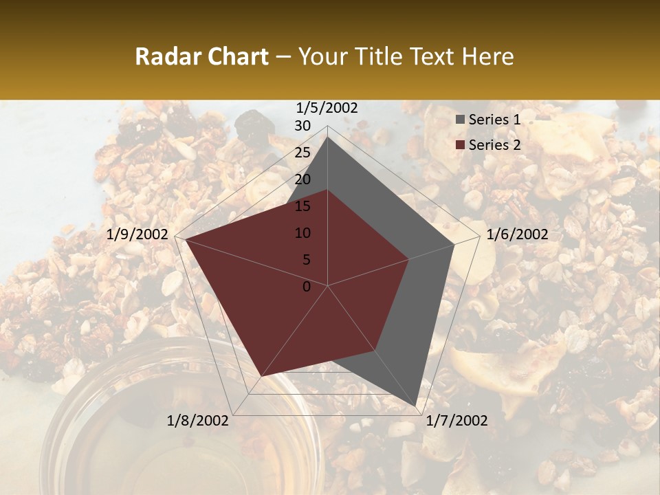 A Bowl Of Granola Next To A Jar Of Fruit PowerPoint Template