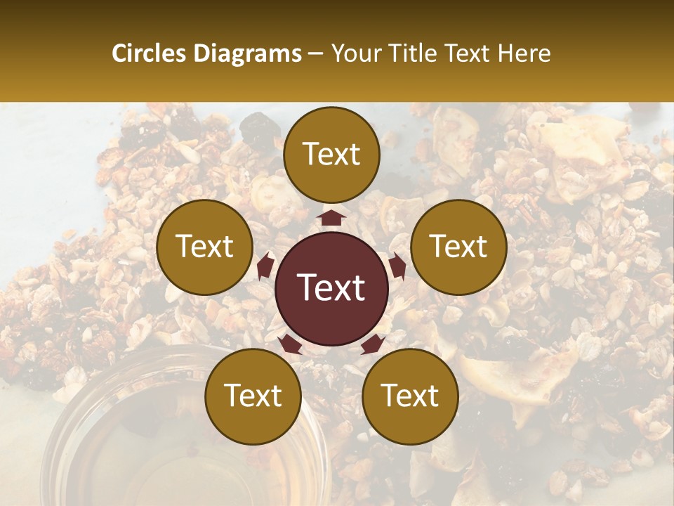 A Bowl Of Granola Next To A Jar Of Fruit PowerPoint Template